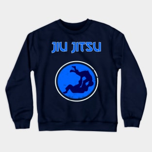 jiu-jitsu jiu jitsu bjj mma blue dot Crewneck Sweatshirt